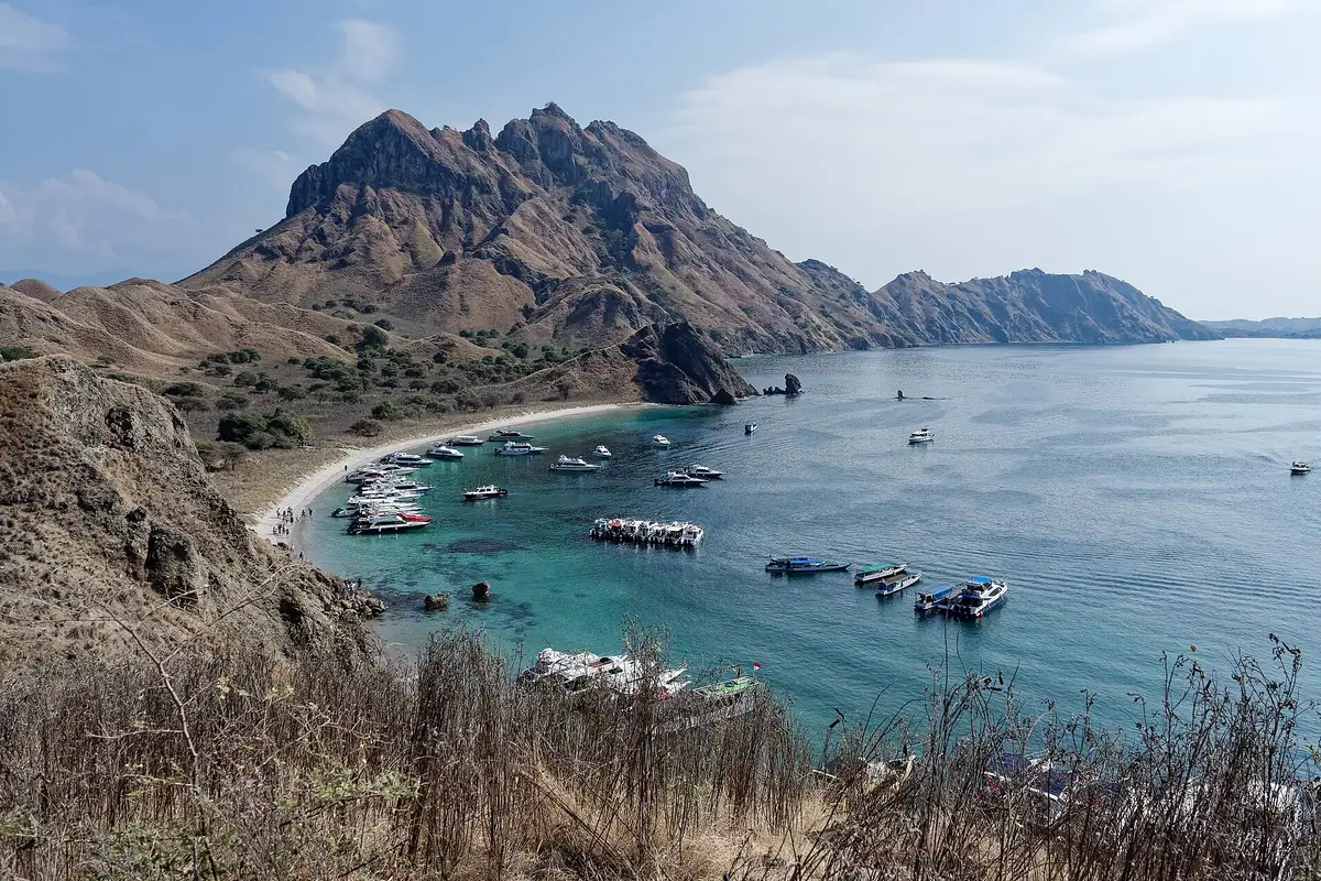 Padar, in Komodo National Park. This is where Telkomsel stops being optional.